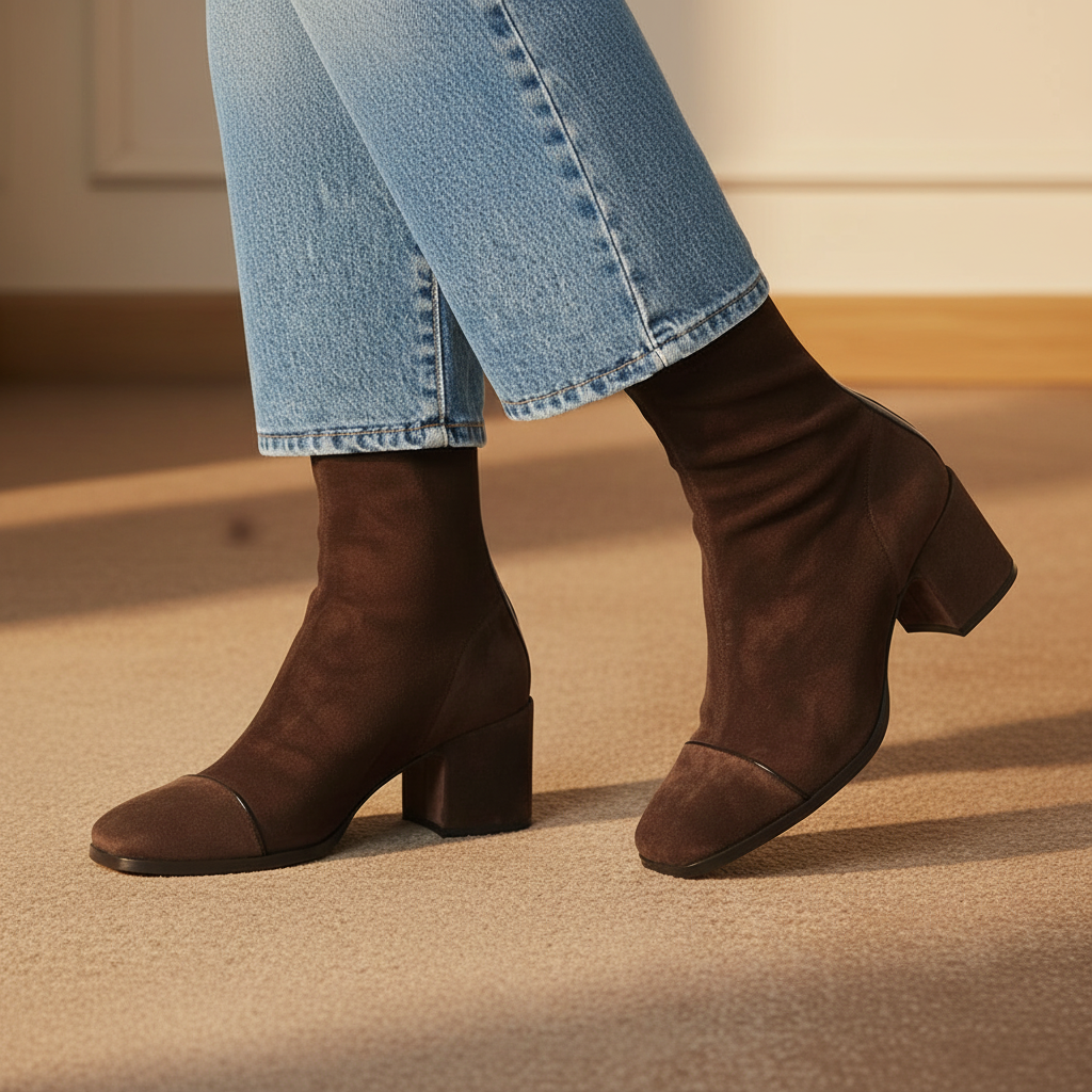 Victoria | Elegant Suede Ankle Boots