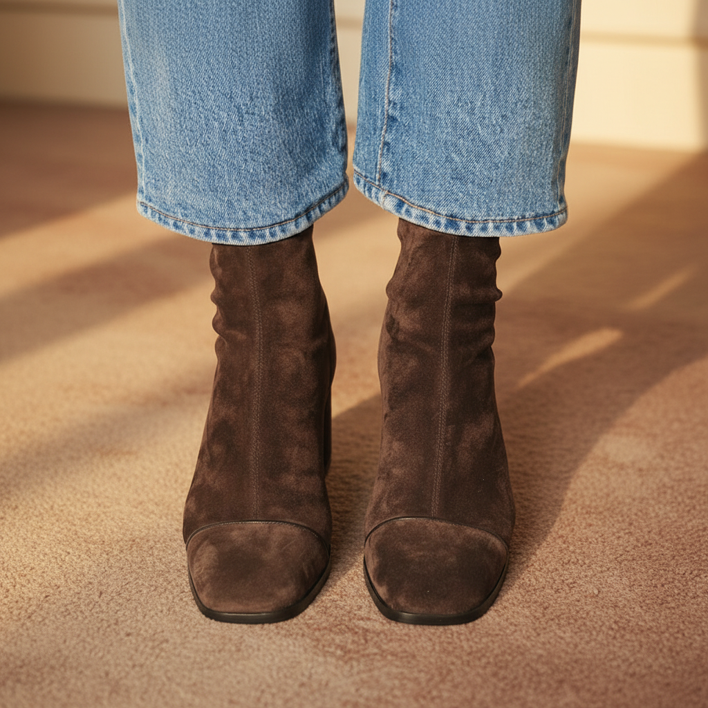 Victoria | Elegant Suede Ankle Boots
