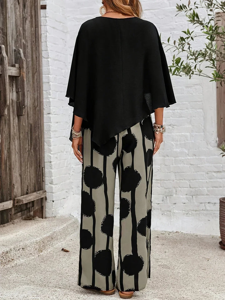 Kalliope -  Comfortable Elastic Waist Two-Piece Set