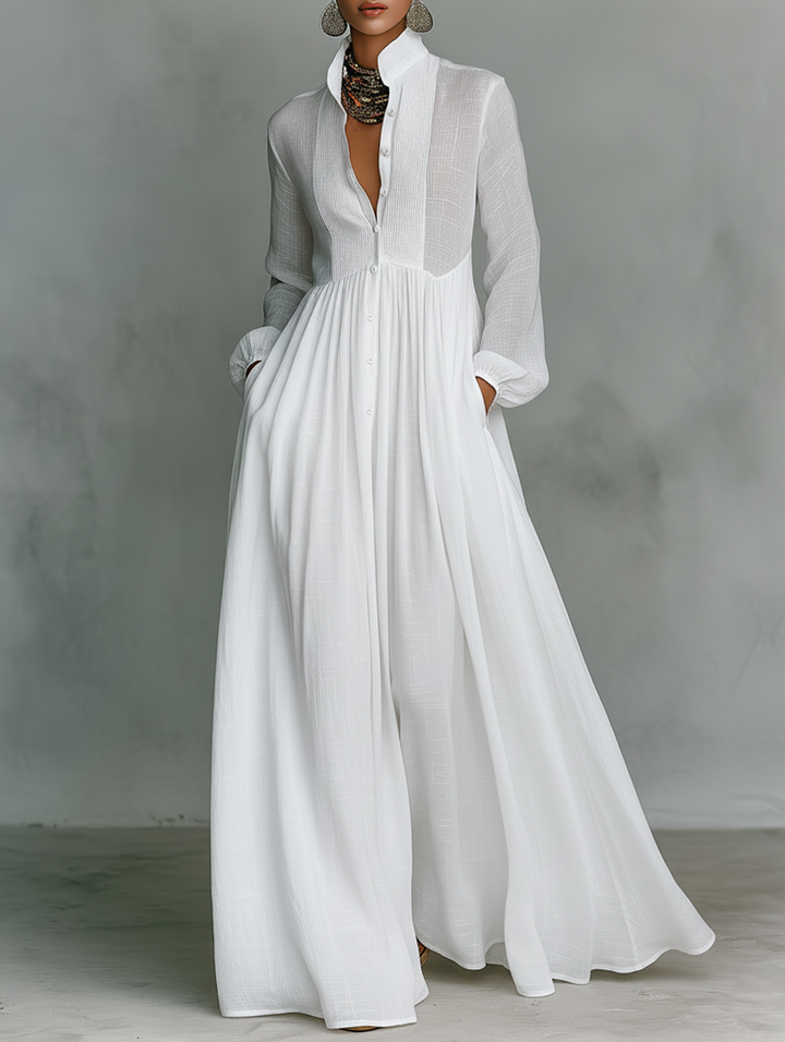 Vitoria | Flowing Minimalist Maxi Dress