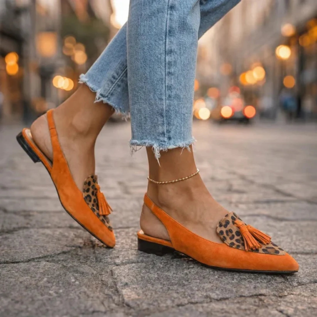 Valentina™ | Slingback Tassel Loafer Flat