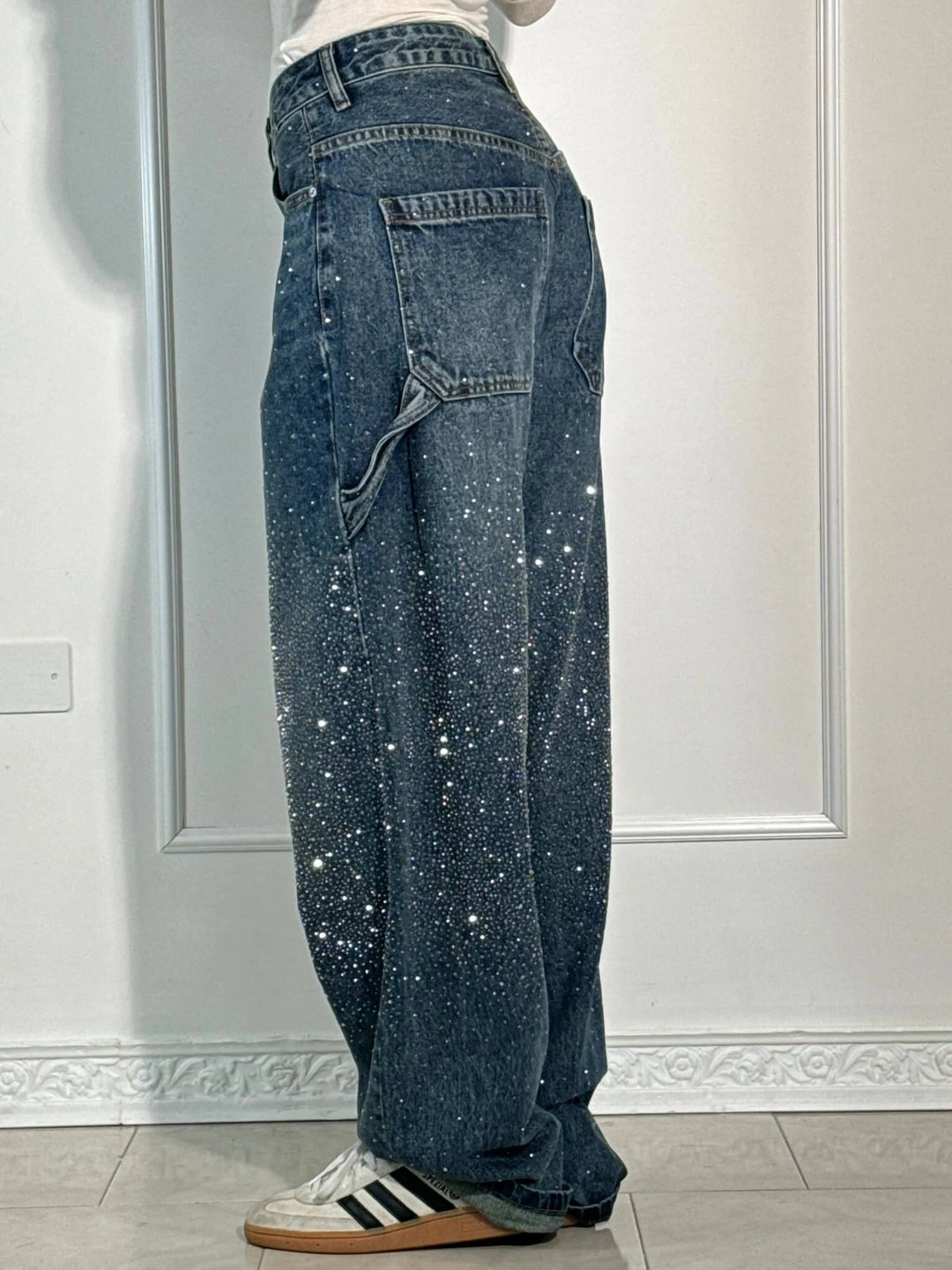 Ballon Timmerman Glanzende Denim Jeans