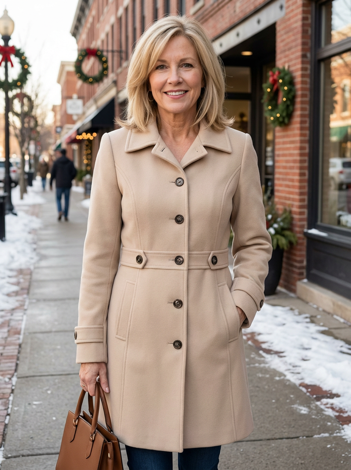 Elegant Woolen Coat – Warm, Comfortable & Timeless