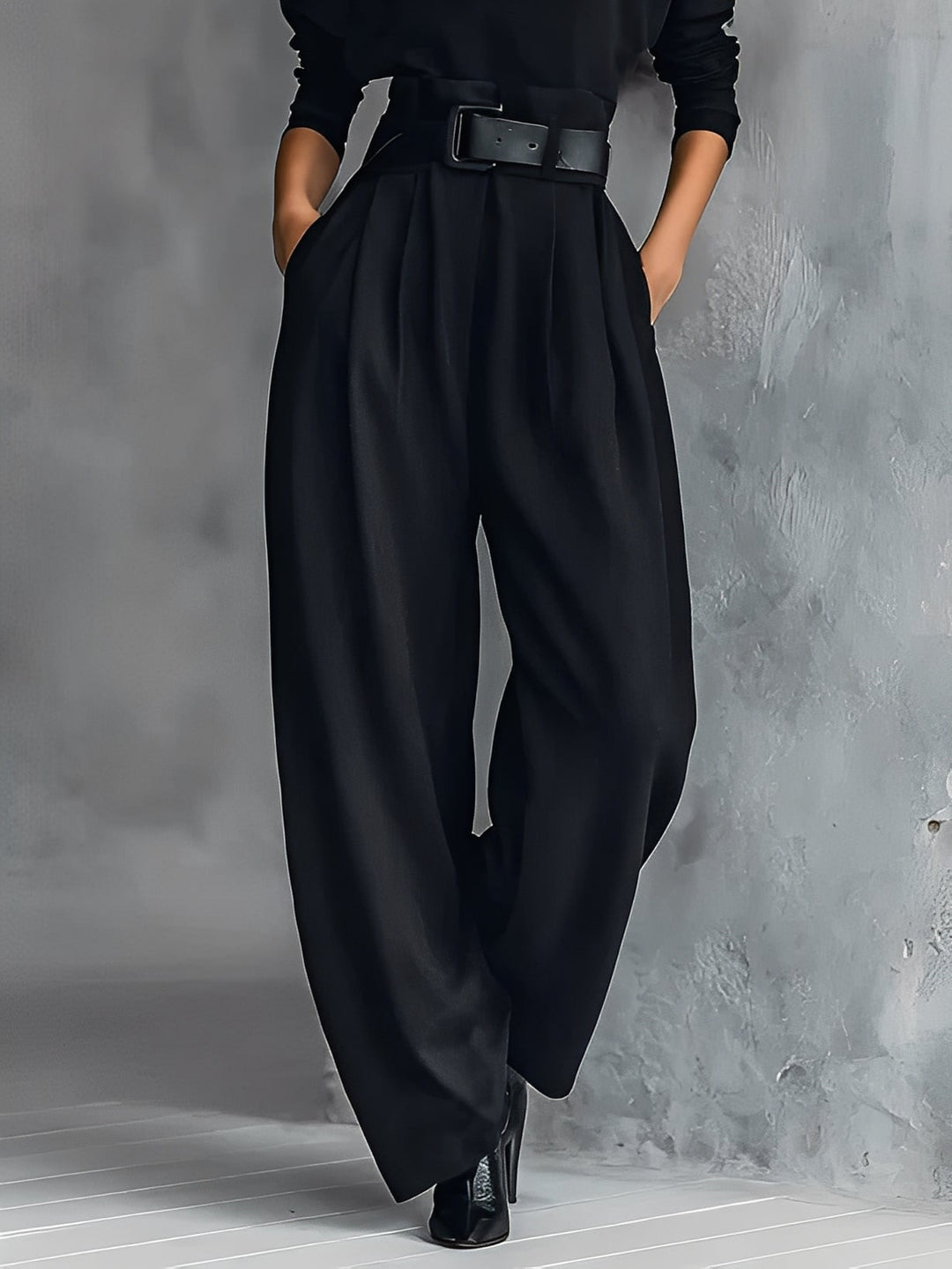 Maria – set with turtleneck and straight-leg pants