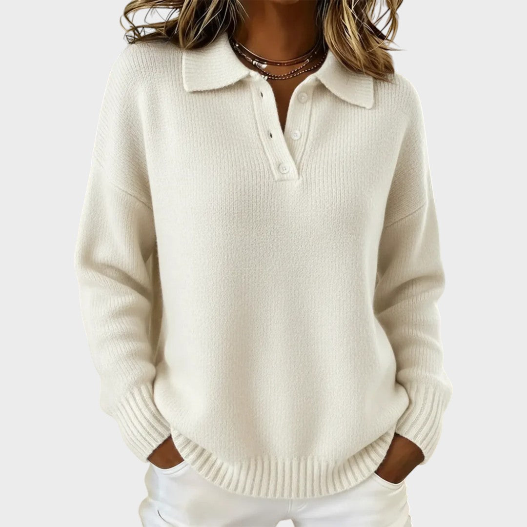 Emily – Elegant long-sleeved knit sweater