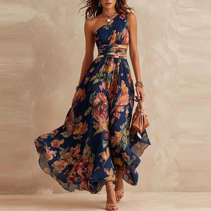 Maria | One-Shoulder Floral Dress