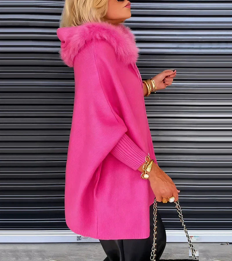 ARABELLE™ | Casual Hooded Coat with Fur Collar