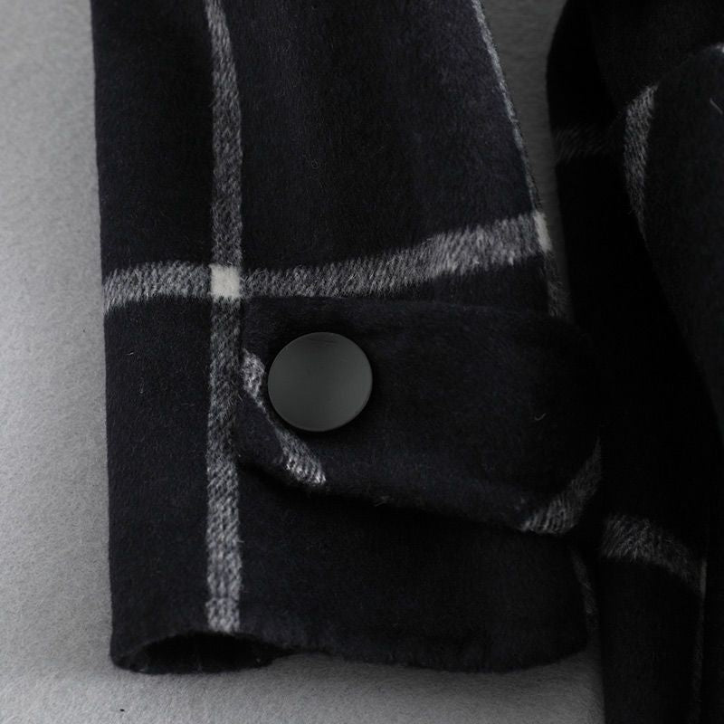 Lorraine | Retro Lapel Plaid Tweed Coat