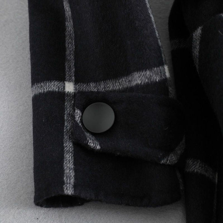 Lorraine | Retro Lapel Plaid Tweed Coat