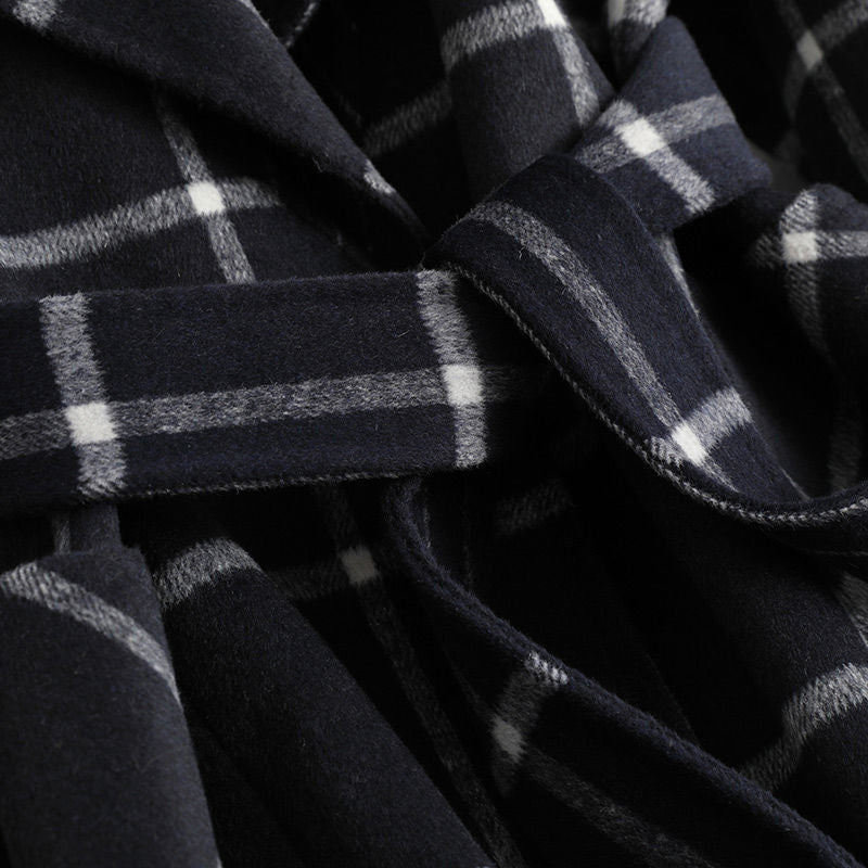 Lorraine | Retro Lapel Plaid Tweed Coat