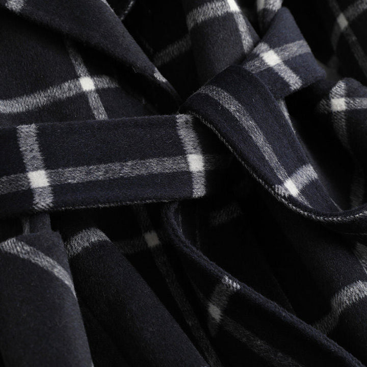 Lorraine | Retro Lapel Plaid Tweed Coat