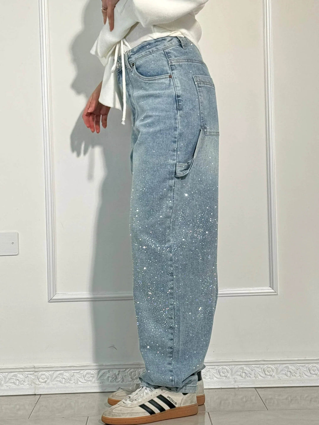 Ballon Timmerman Glanzende Denim Jeans
