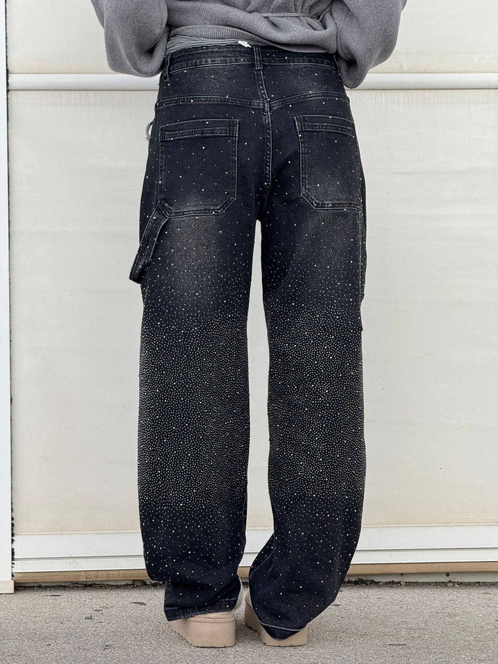 Ballon Timmerman Glanzende Denim Jeans