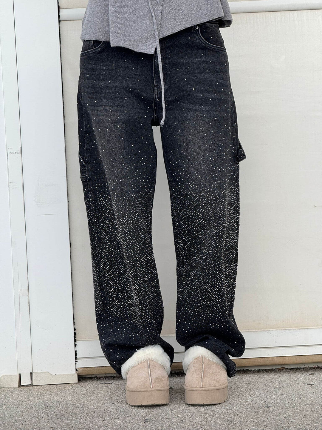 Ballon Timmerman Glanzende Denim Jeans