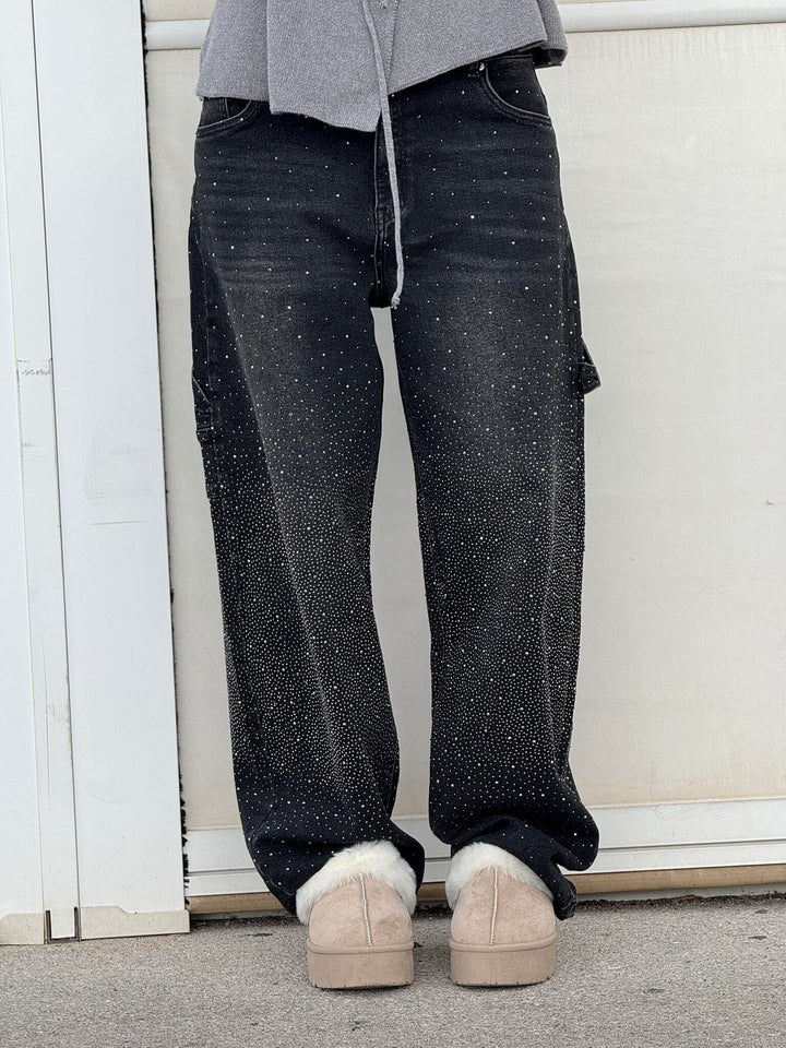 Ballon Timmerman Glanzende Denim Jeans