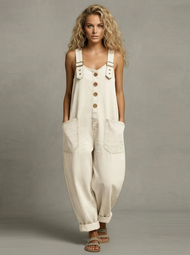 Moxelle - Denim Overall Jumpsuit
