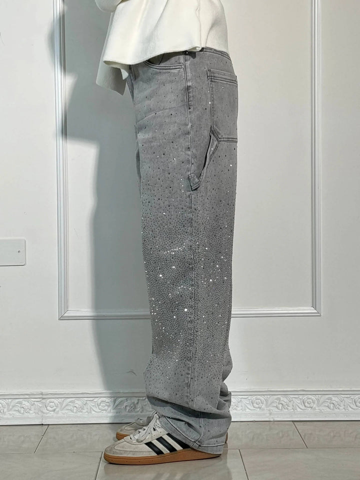 Ballon Timmerman Glanzende Denim Jeans
