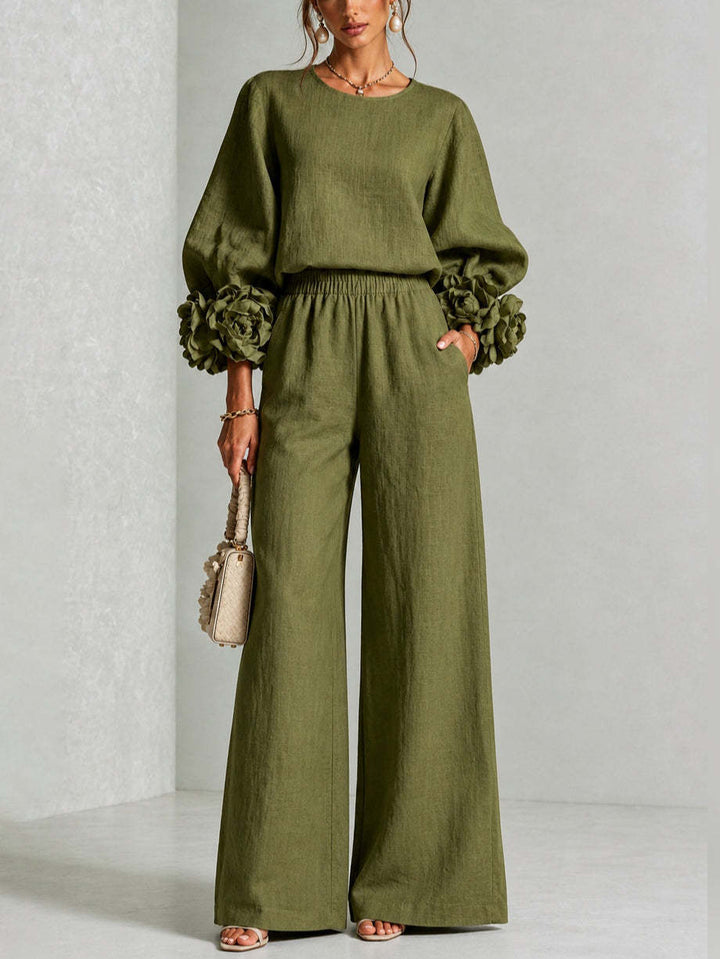 ROSALIE | FLORAL CUFF TWO-PIECE SET.