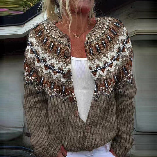 Adeline Cozy Vintage Cardigan