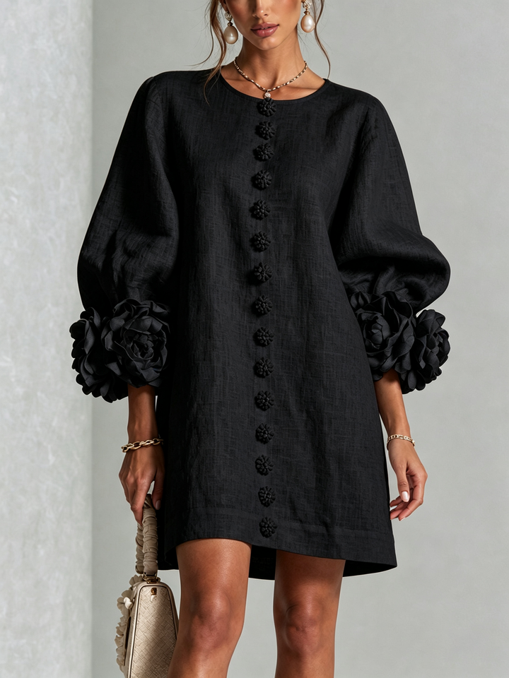 Florence Floral Button-Down Mini Dress