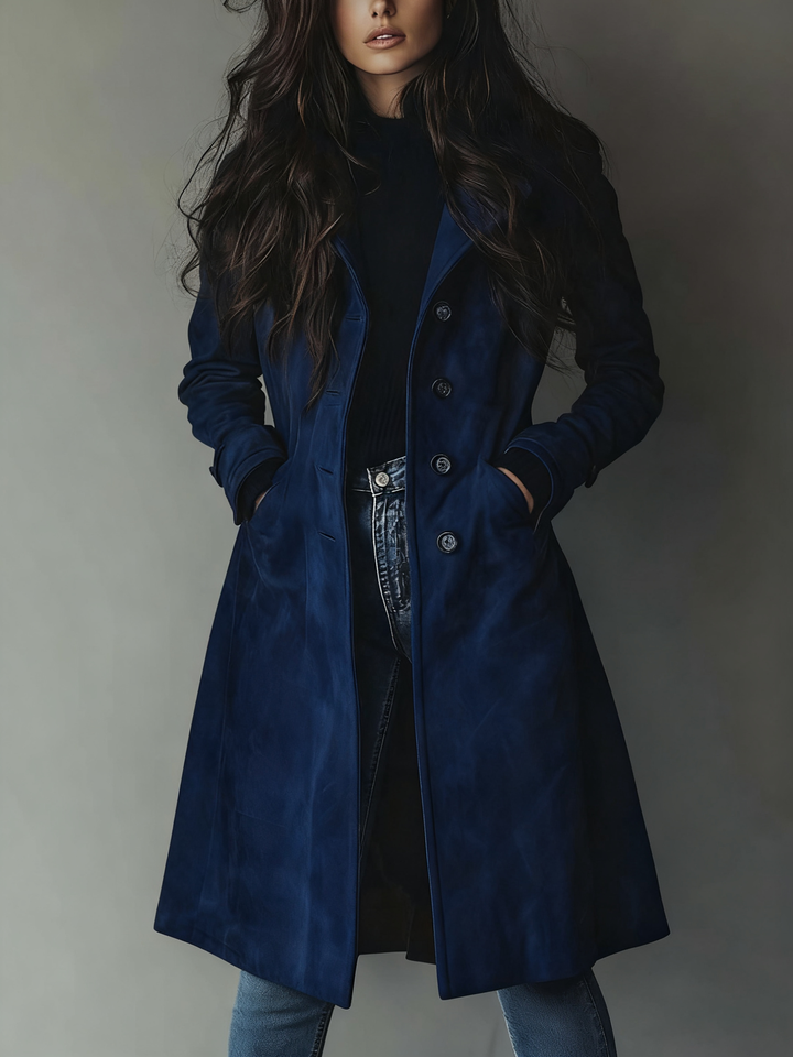 Teresa | Vintage Suede Trench Coat
