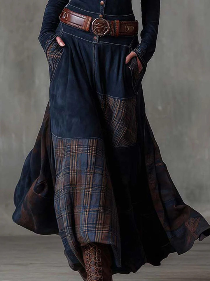 Azucena | Maxi Suede Dress with Belt