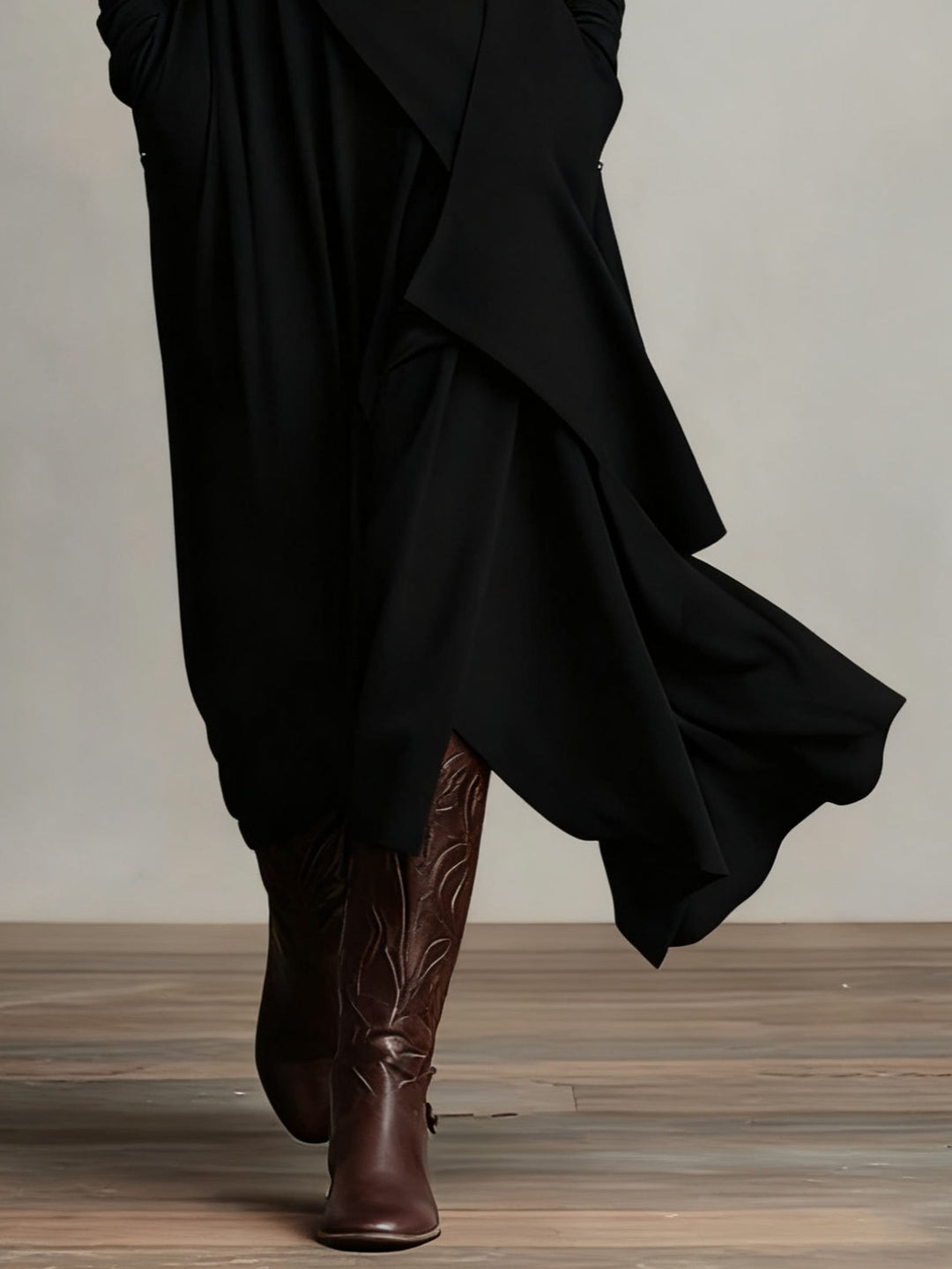 Lori | Vintage Asymmetrical Turtleneck Dress