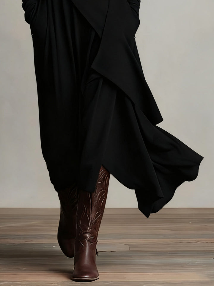 Lori | Vintage Asymmetrical Turtleneck Dress