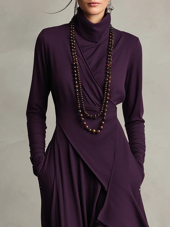 Patricia | Asymmetrical Tunic Maxi Dress