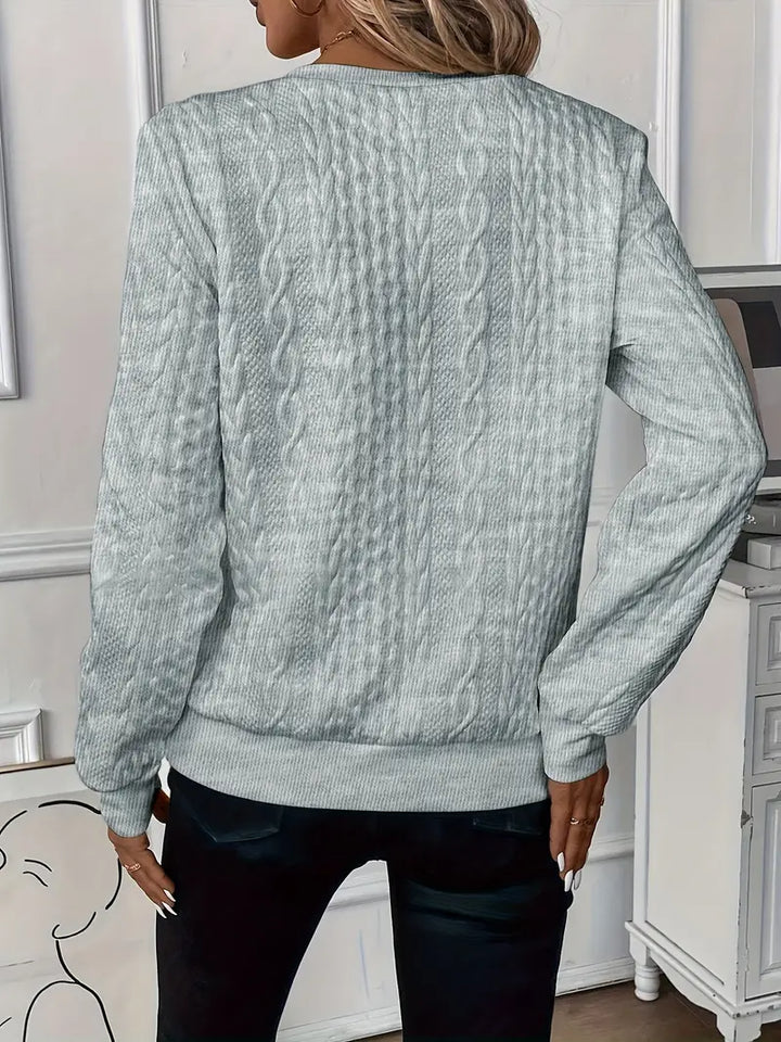 Mila Chunky Knit Sweater with Zip