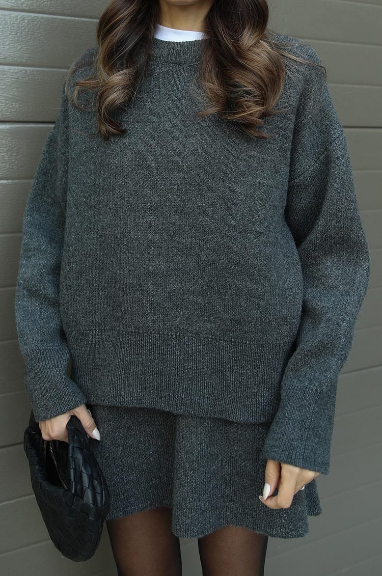 Bella Ribbed Sweater & Skirt Set