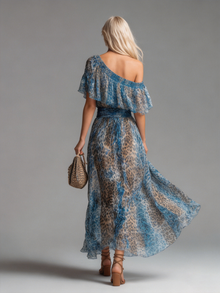 Francesca | Leopard Flowing Dress