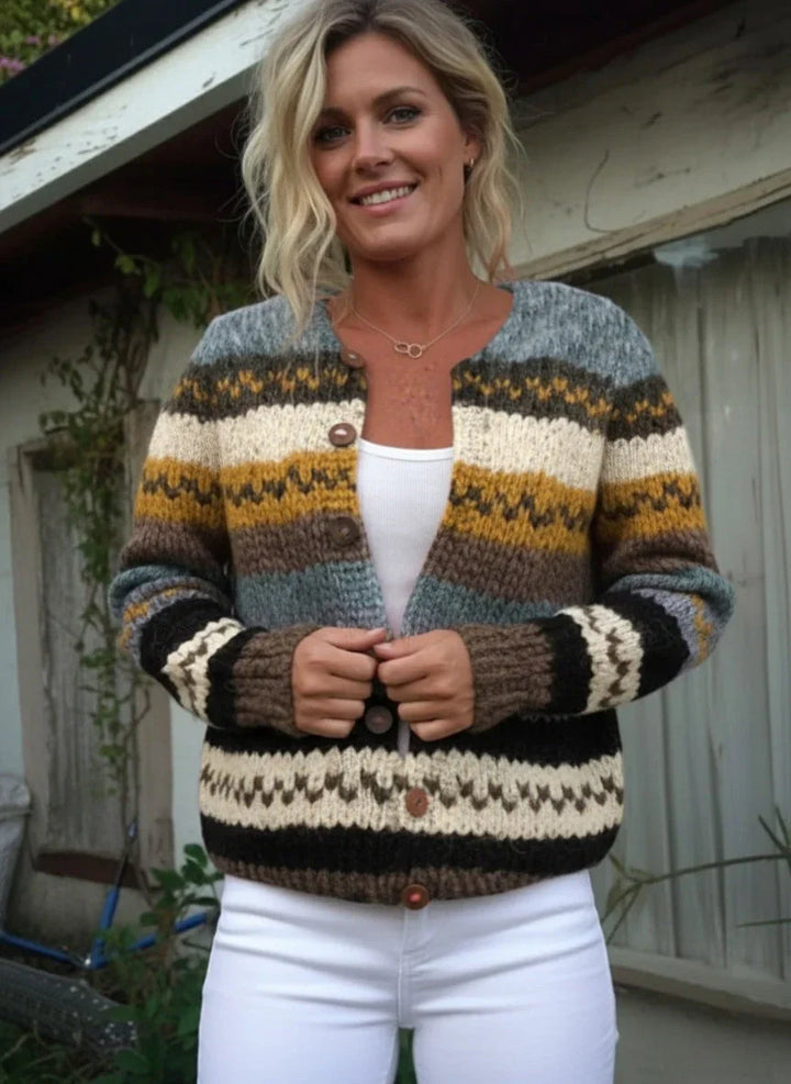 NADINE | CHIC BUTTONED CARDIGAN SWEATER