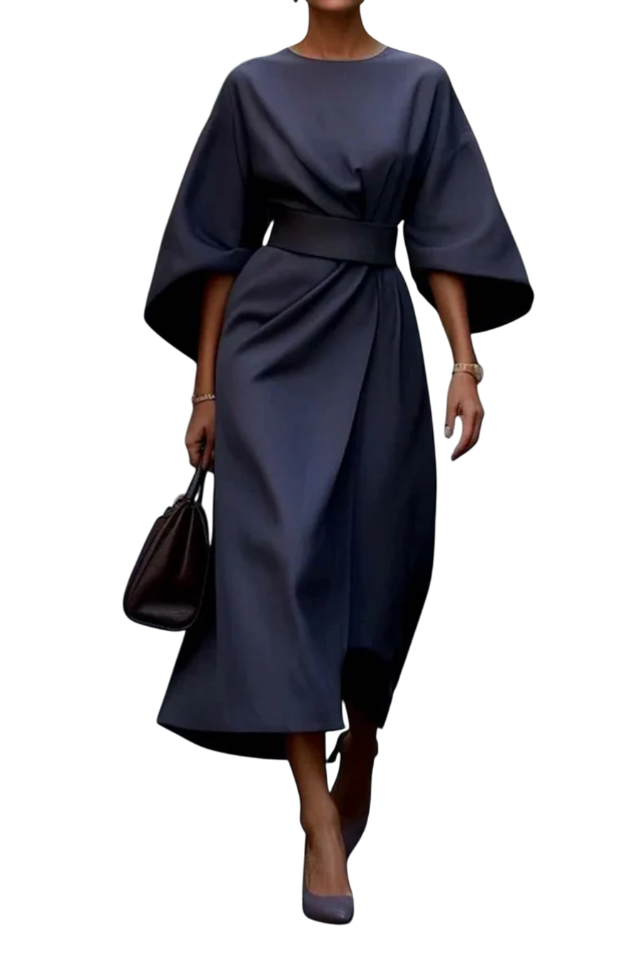 Matzliah™ | Elegant Lantern Sleeve Dress