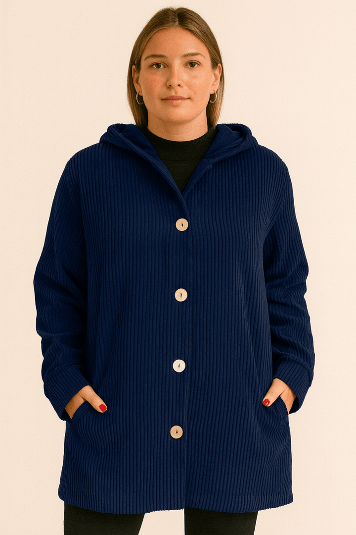INDIE | CORDUROY HOODED JACKET