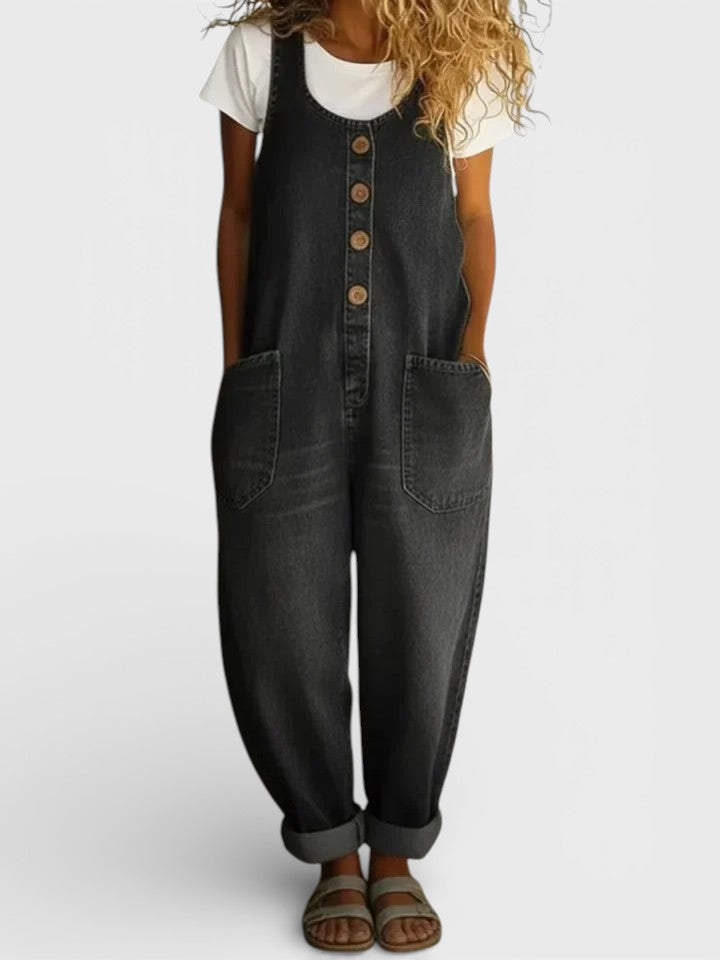 The Alba™ Vintage Denim Jumpsuit